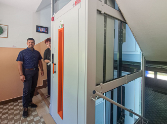 Na Severnej jazdia v presklených výťahoch